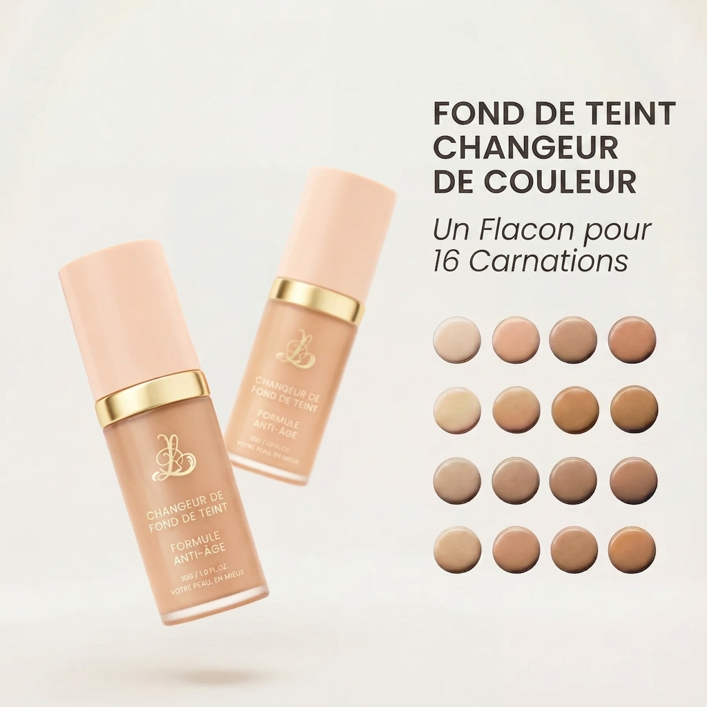 Fond de teint 4-en-1 transformateur