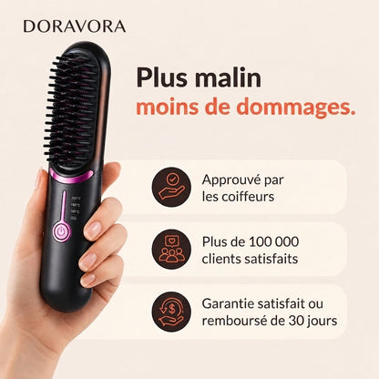Doravora FineHeat™ 3 | Brosse coiffante sans fil