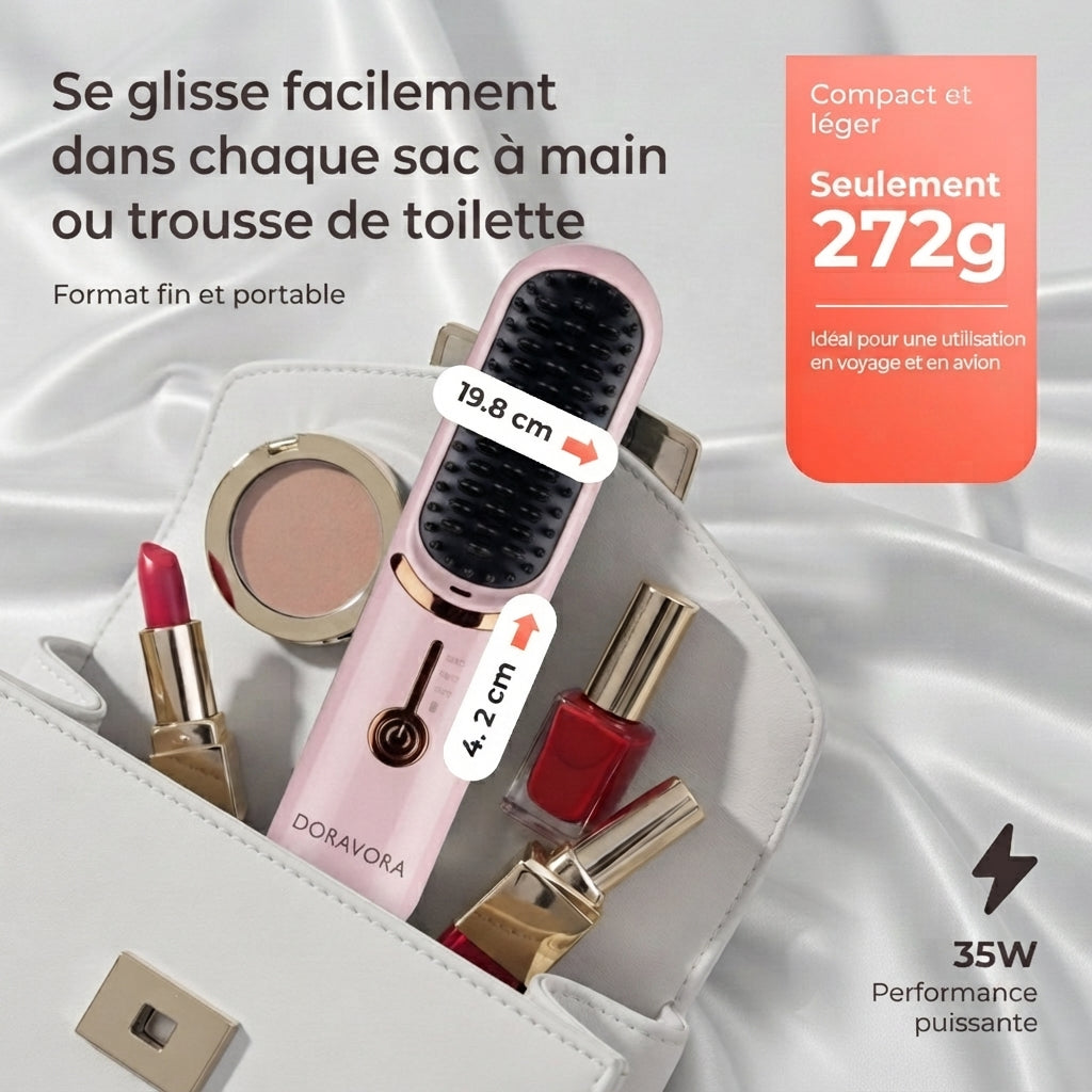 Doravora FineHeat™ 3 | Brosse coiffante sans fil