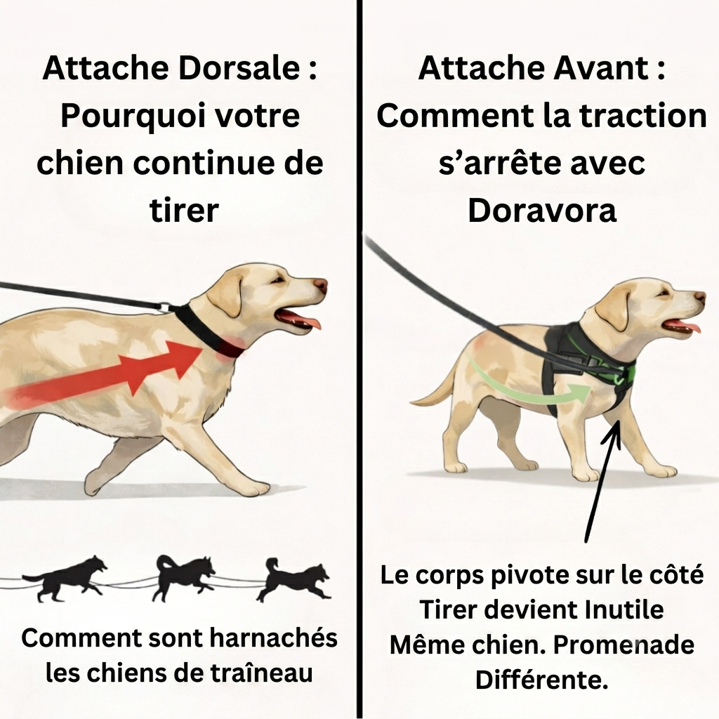 Harnais anti-traction Doravora